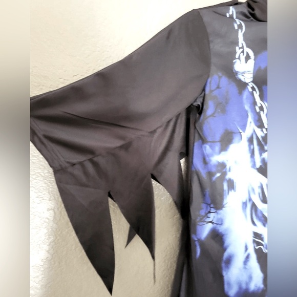 Wizard land Sz 8-10 yrs old Boy's kids Grim Reaper costume - Picture 9 of 11